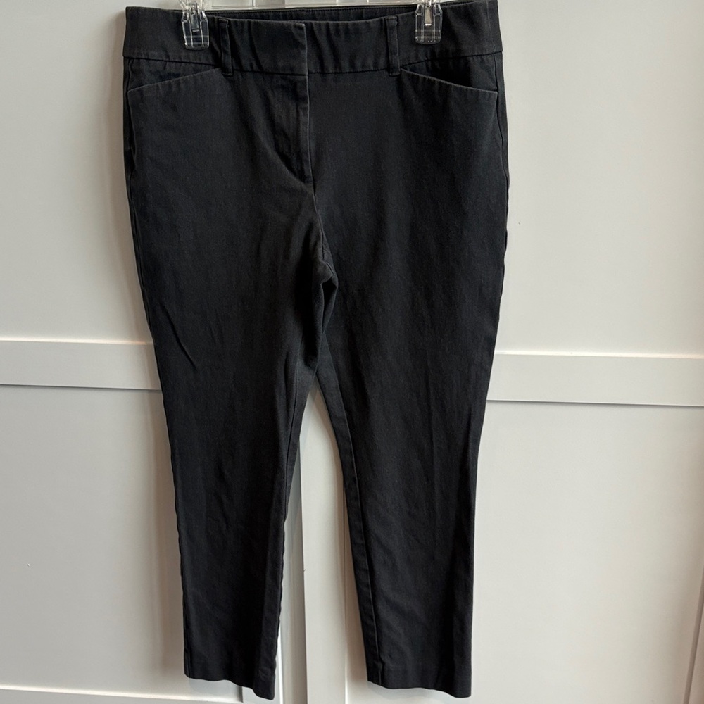 LOFT Charcoal Slim Gray Pants
